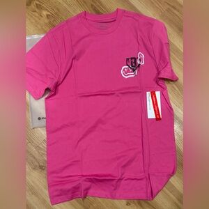 Baseball lifestyle 101 adult pink small tee shirt. New